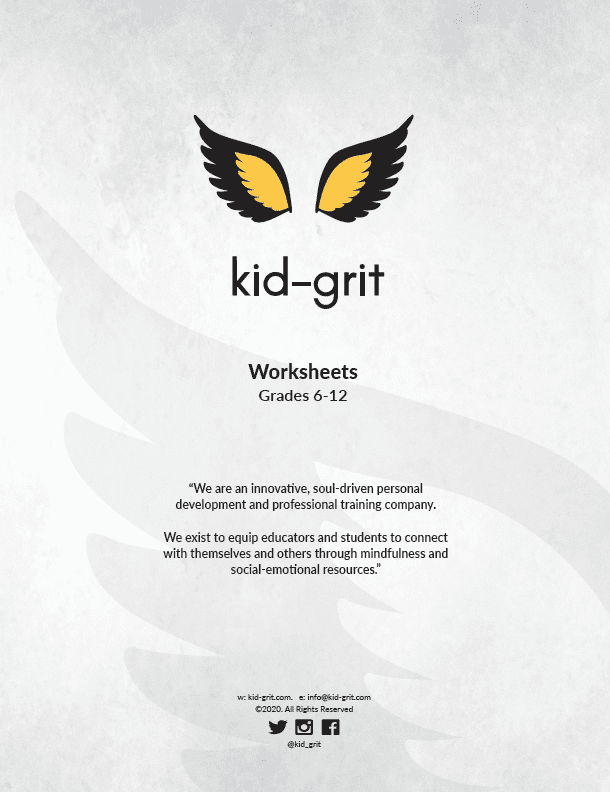 kid-grit WORKSHEET BOOKLET (6-12th)